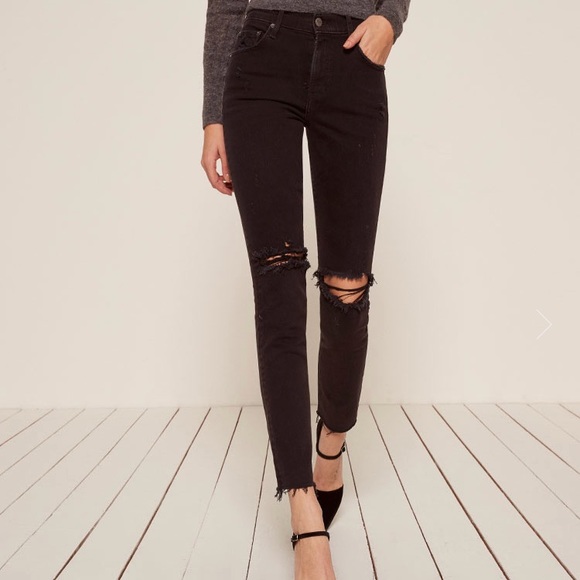 Reformation Denim - Reformation Camille High Waisted Cigarette Jeans